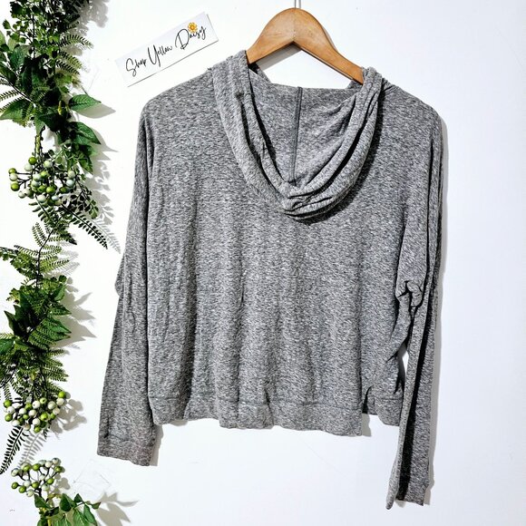 WHATEVER Graphic Gray Hoodie Sweatshirt By Hybrid Apparel L Womens~SW19.7 - Picture 3 of 3